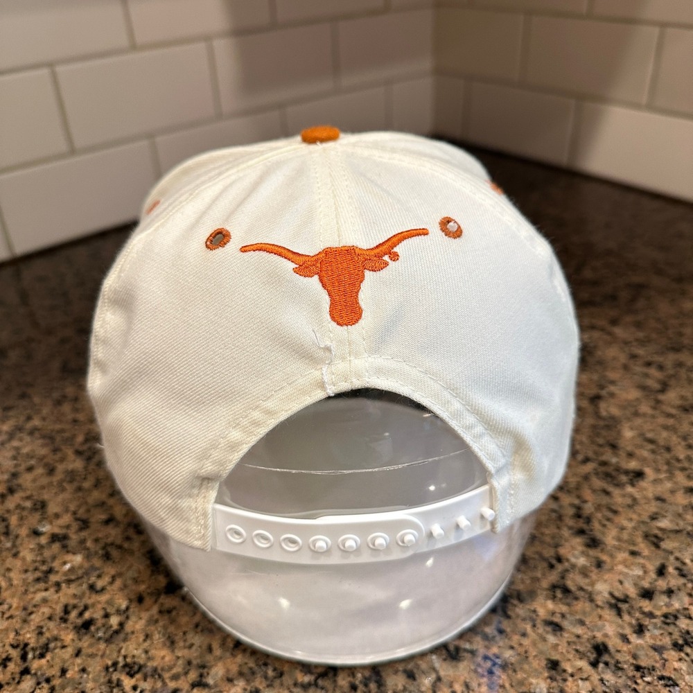 Vtg 90s Texas Longhorns NCAA New Era Hat Snapback Made in USA Deadstock - Picture 4 of 8